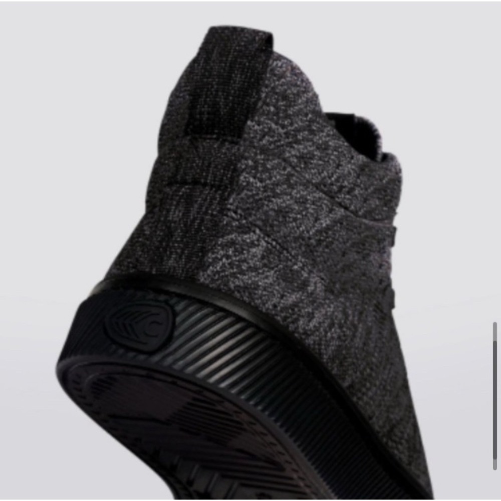 Cariuma Black Heather Knit Ibi High-Top Sneakers, NWOT in original packaging - Picture 6 of 13